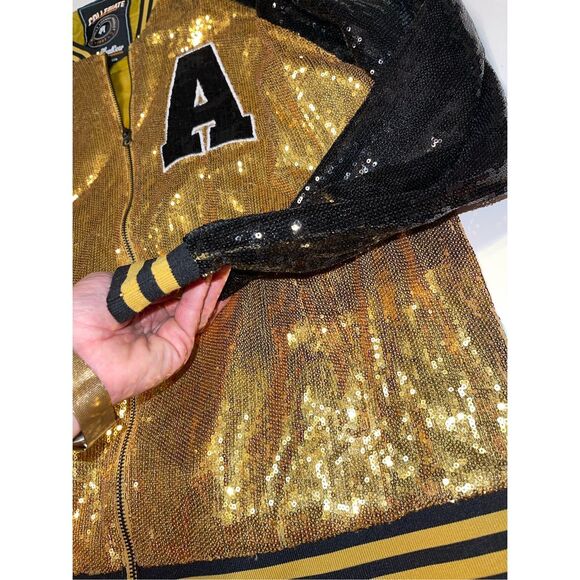 Big Boy Headgear Track Jacket Alabama State Hornets Womens XL Full Zip Black Gol - Picture 3 of 5